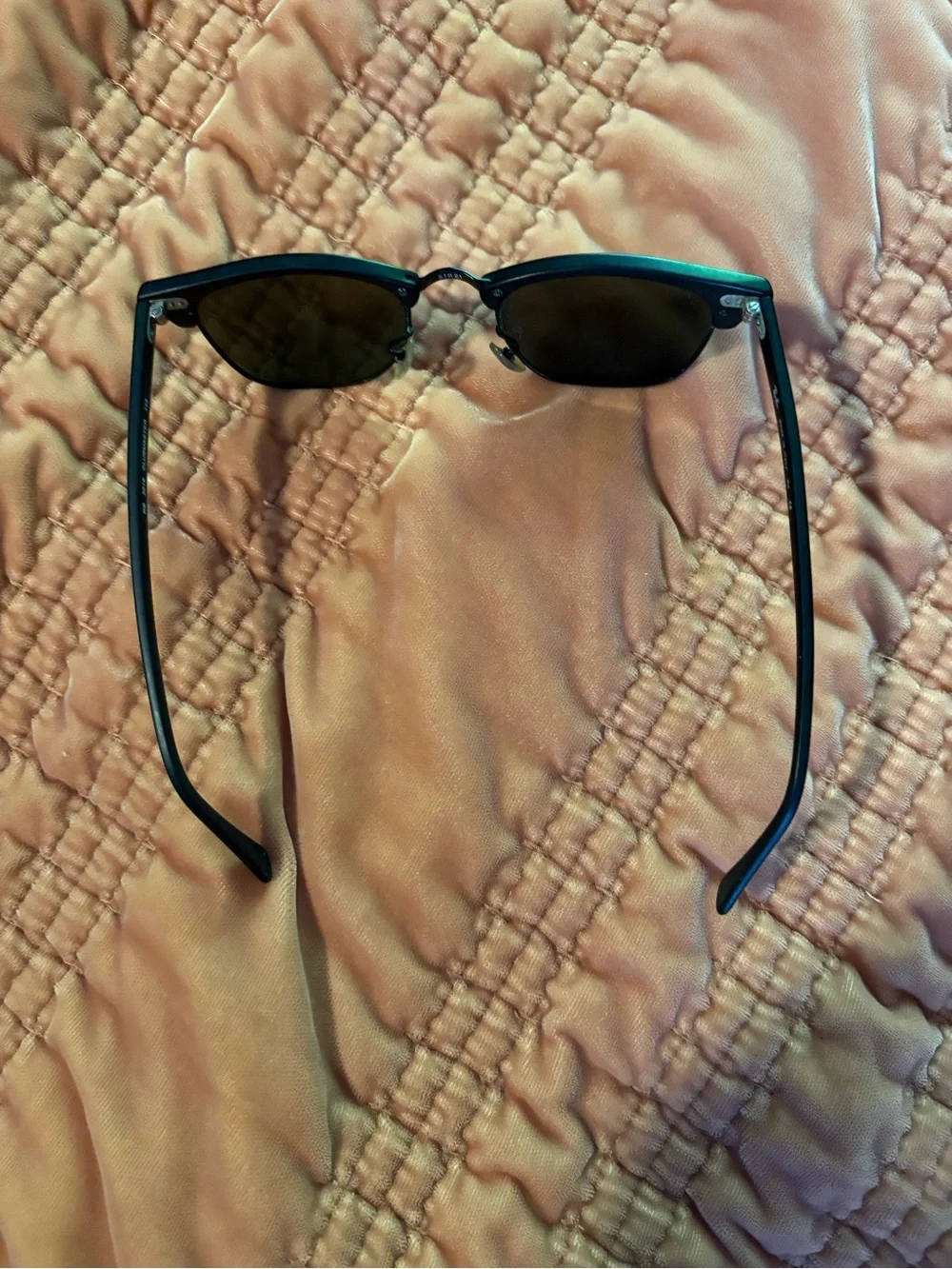 Ray ban Black Frame Sunglasses with Blue grey mirrored lenses